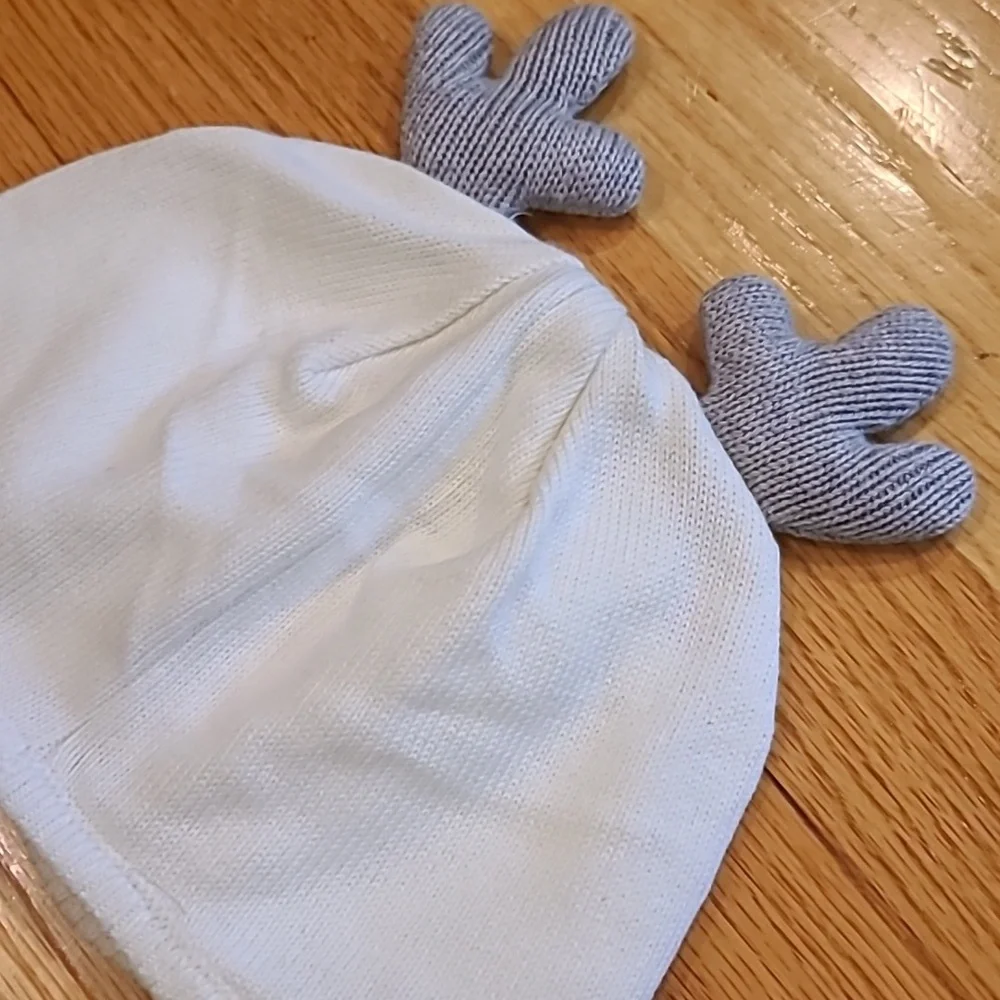 CLEARANCE Janie & Jack Knit Reindeer Antlers Hat 18-24 Months